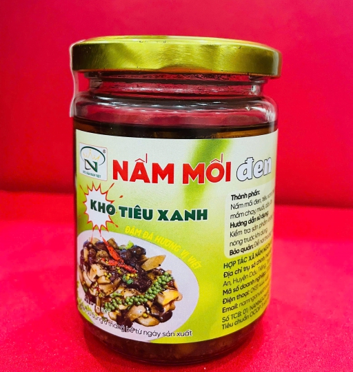 Nấm Mối Đen Kho Tiêu Xanh 190g